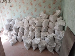 Вынесли строительный мусор